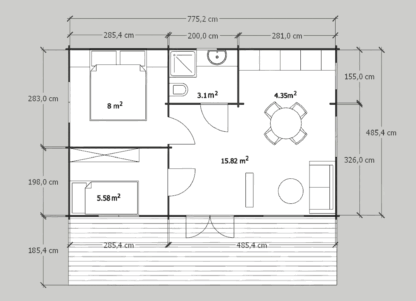 Altus 37,5 m²+14 m² terrasse - Bilde 5