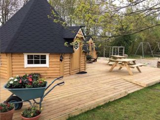 Grillhytte 25 m² med forlengelse