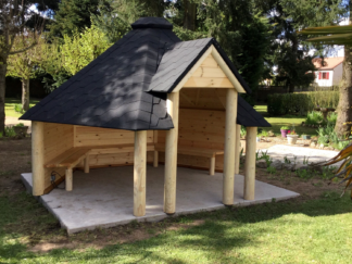 Åpen grillhytte 9,2 m²