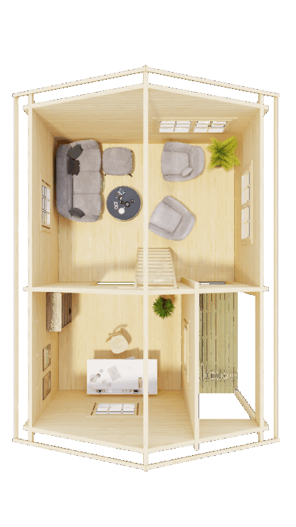 Alma 20 m²+6m² hems + 2 m² terrasse - Bilde 4